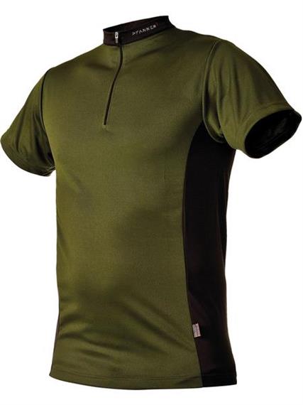 Pfanner ZIPP-NECK Shirt kurzarm waldgrün - Grösse XXL Übergrösse