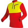 Pfanner ZIPP-NECK Shirt langarm gelb/rot - Grösse 4XL Übergrösse