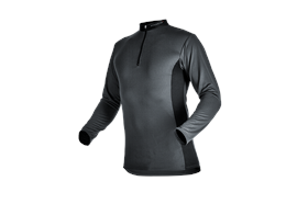 Pfanner ZIPP-NECK Shirt langarm grau - Grösse XS