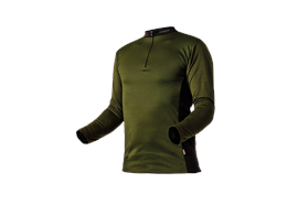 Pfanner ZIPP-NECK Shirt langarm waldgrün - Grösse 3XL Übergrösse