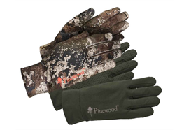 Pinewood Furudal Liner Handschuhe, Strata/Moss Grün, 2er-Pack