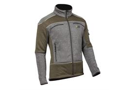 PSS Faserstrickjacke X-treme Arctic, grau/grün - Grösse 3XL