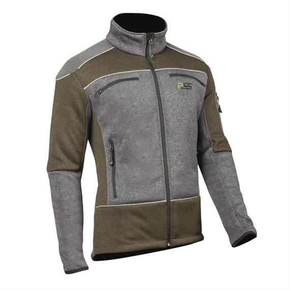 PSS Faserstrickjacke X-treme Arctic, grau/grün - Grösse L