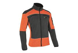 PSS Faserstrickjacke X-treme Arctic, grau/orange - Grösse 3XL