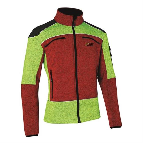 PSS Faserstrickjacke X-treme Arctic, rot/gelb - Grösse 3XL