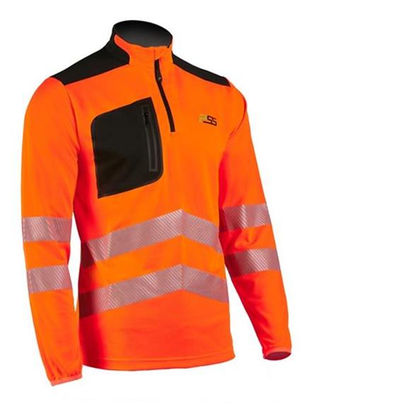 PSS Funktionsshirt langarm X-treme Skin EN 20471, orange/grau - Grösse L