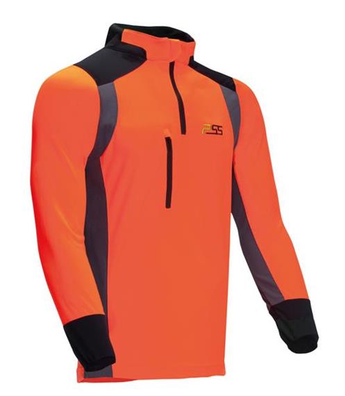 PSS Funktionsshirt langarm X-treme Skin, schwarz/orange - Grösse 3XL