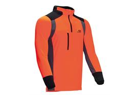 PSS Funktionsshirt langarm X-treme Skin, schwarz/orange - Grösse 3XL