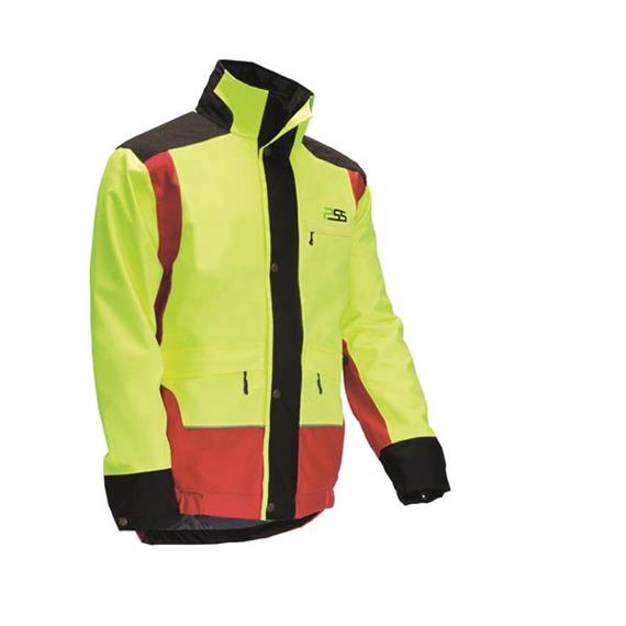 PSS Regenjacke X-treme Rain, rot/gelb - Grösse 3XL