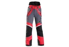 PSS Schnittschutzhose X-treme light, rot/grau - Grösse 46