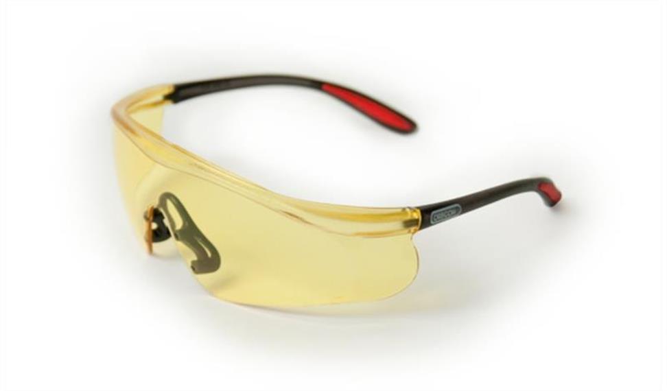 Schutzbrille gelb getönt, UV-Schutz