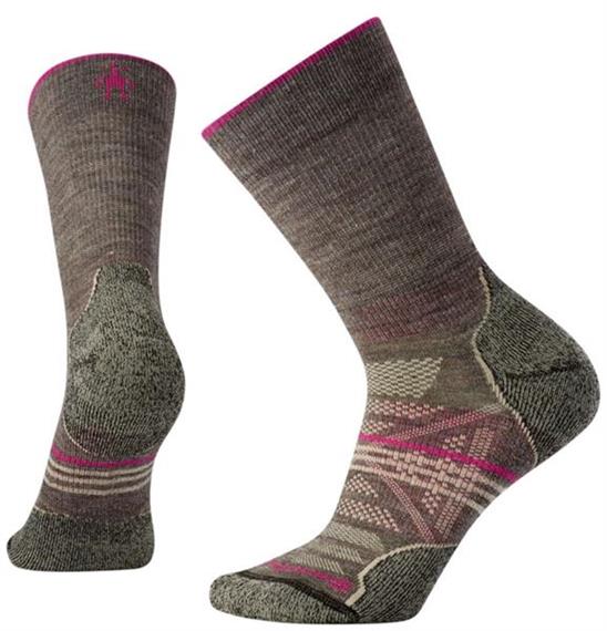 Smartwool PhD Outdoor Light Crew Damen Socken Taupe - Grösse M