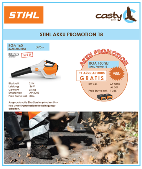 STIHL BGA 160 SET