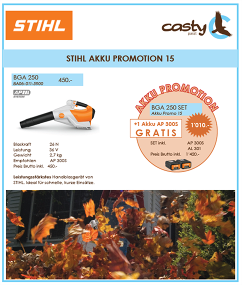 STIHL BGA 250 SET
