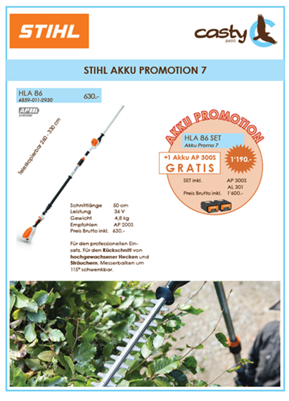 STIHL HLA 86, Schnittlänge 50 cm SET