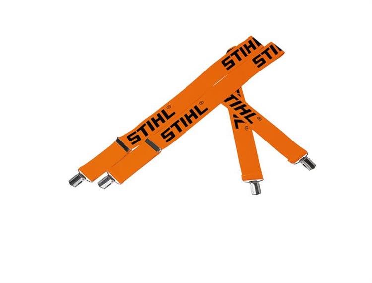 STIHL Hosenträger orange, mit Clips, Länge 130 cm