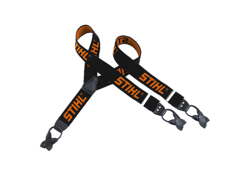 STIHL Hosenträger schwarz, für Knöpfe, Länge 130 cm
