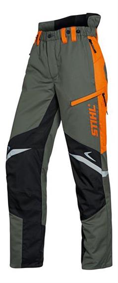 STIHL Schnittschutz Bundhose FUNCTION ERGO, olivgrün/orange - Grösse L