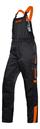 STIHL Schnittschutz Latzhose DYNAMIC anthrazit/orange - Grösse L