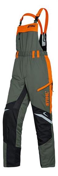 STIHL Schnittschutz Latzhose FUNCTION ERGO, olivgrün/orange - Grösse L