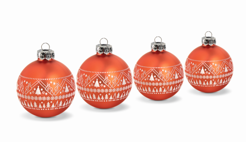STIHL Weihnachtsbaumkugeln 4er Set ICON