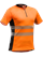 Tencel™-Poly Zipp-Neck Shirt, EN 20471 orange - Grösse 3XL Übergrösse