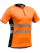 Tencel™-Poly Zipp-Neck Shirt, EN 20471 orange - Grösse M