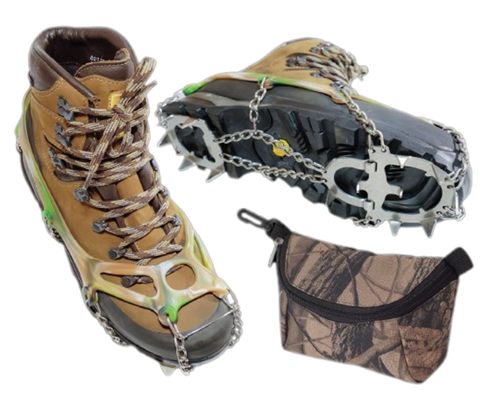 VERIGA CAMOUFLAGE Schuheisen - Grösse L / Bergschuhe 41-44.5