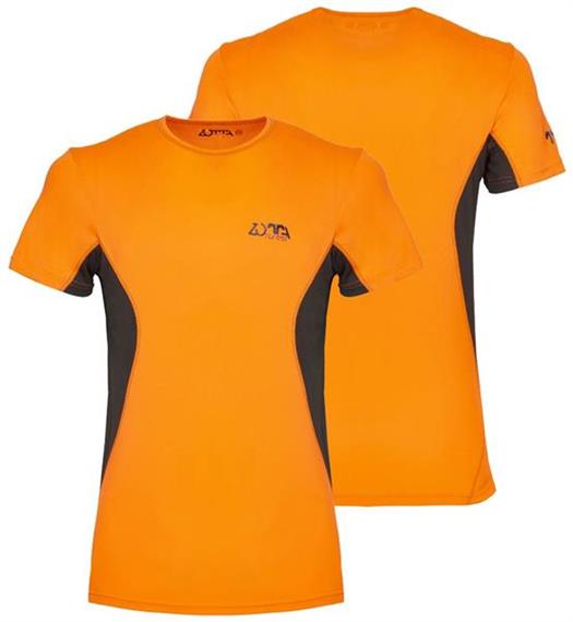 ZOTTA AMBIT Men Shirt, orange/schwarz - Grösse L