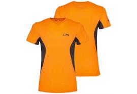 ZOTTA AMBIT Men Shirt, orange/schwarz - Grösse S
