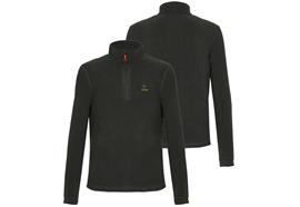 ZOTTA TEMPUS Men Half Zip Fleecejacke, Waldgrün - Grösse XXL